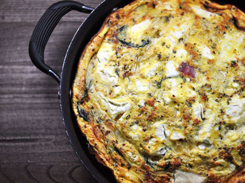Turkey Bacon and Veggie Frittata