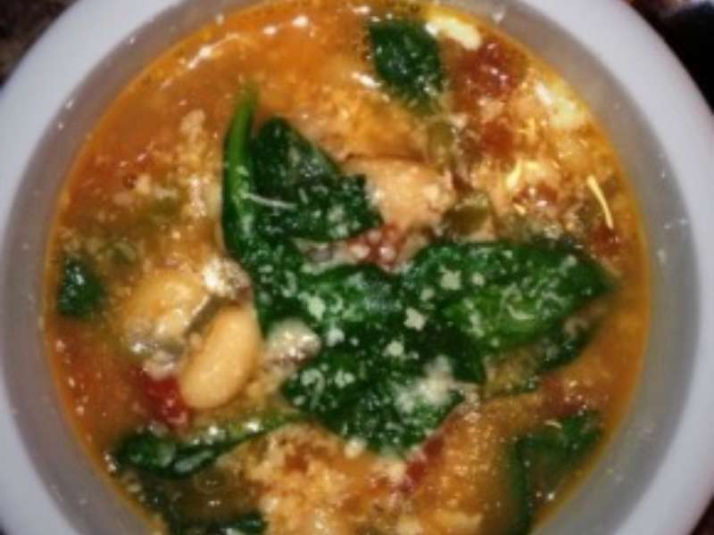 Italian Chicken Sausage and Bean Soup
