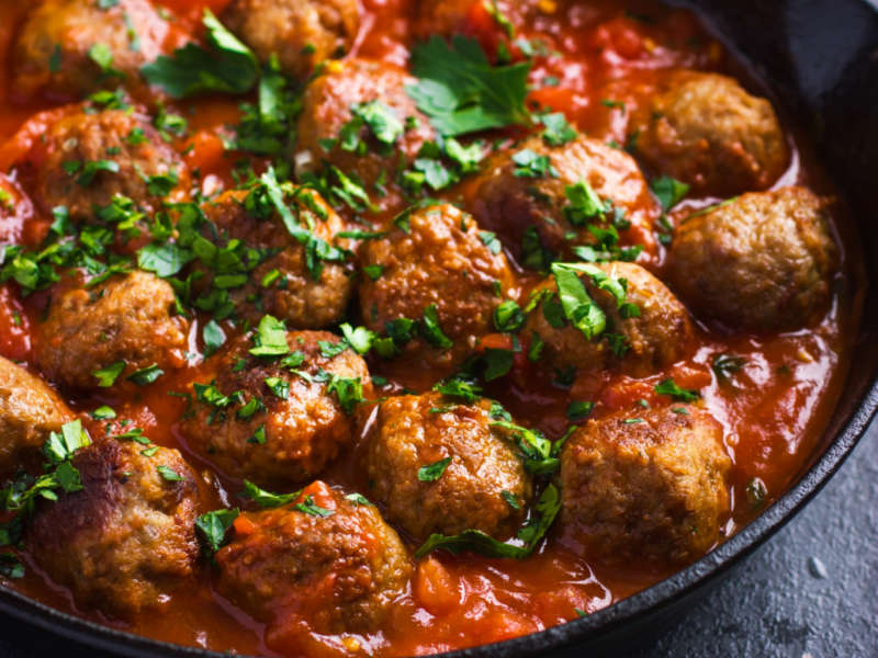 Meatballs with Veggies and Ricotta