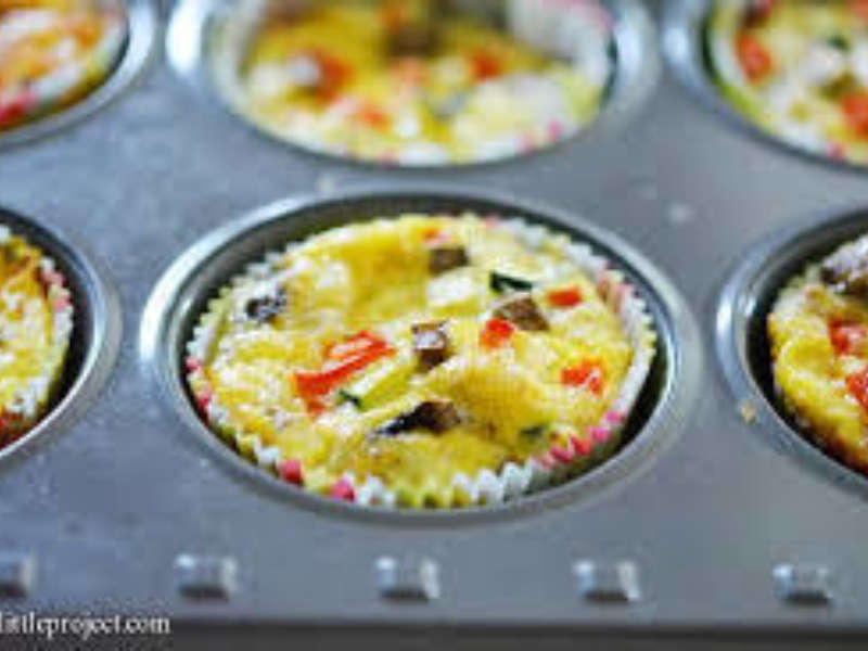 Scrambled Eggs in a Muffin Tin