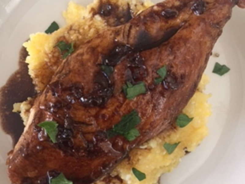 Chicken with Balsamic Vinegar Pan Sauce