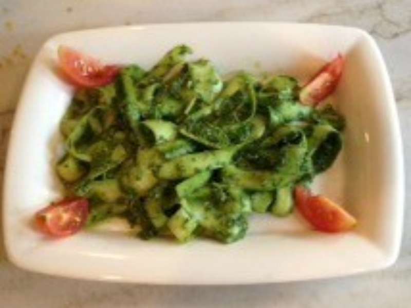 Zucchini Noodle Pesto Pasta