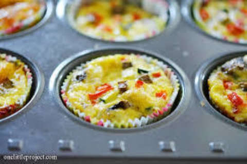 Scrambled Eggs in a Muffin Tin