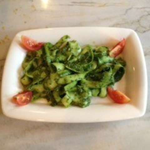 Zucchini Noodle Pesto Pasta